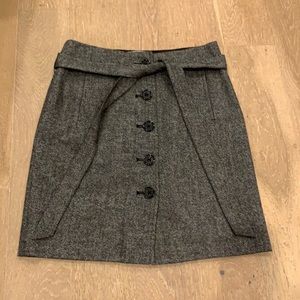 Banana Republic button up mini wool skirt pockets!!